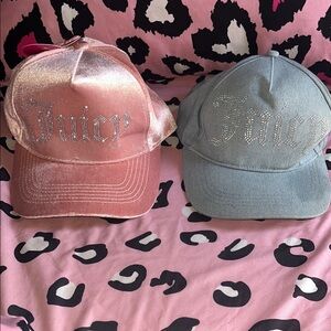Juicy Couture Pink and Blue Caps